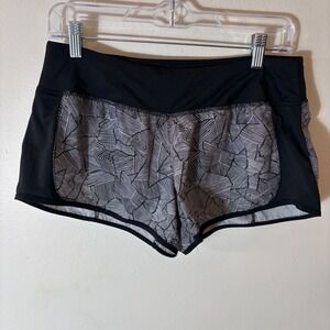 Nike Dri-FIT Athletic Shorts Black White Canopy Crew‎ Print Size Medium